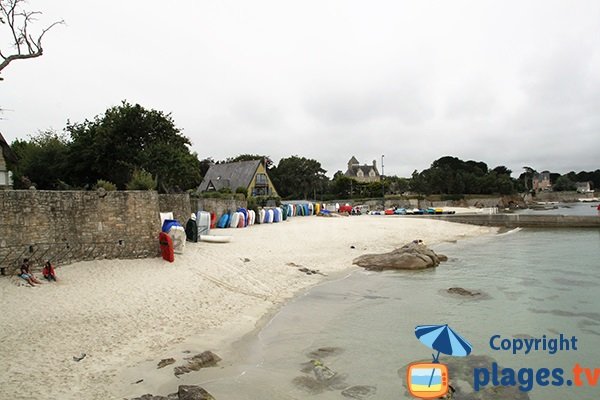 Photo de la plage de Porz Beg-Meil à Fouesnant