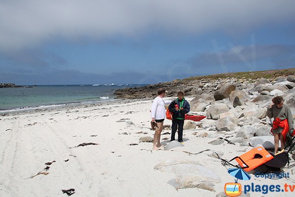 Plage de Porz ar Goret sur l'ile de Batz