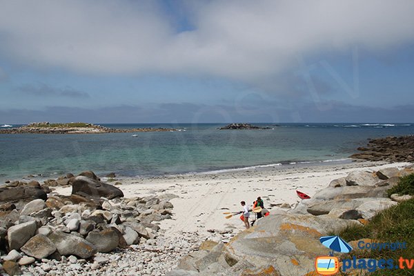 Photo de la plage de Porz ar Goret sur l'ile de Batz