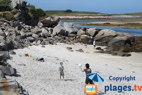 Plage abritée à Plouguerneau