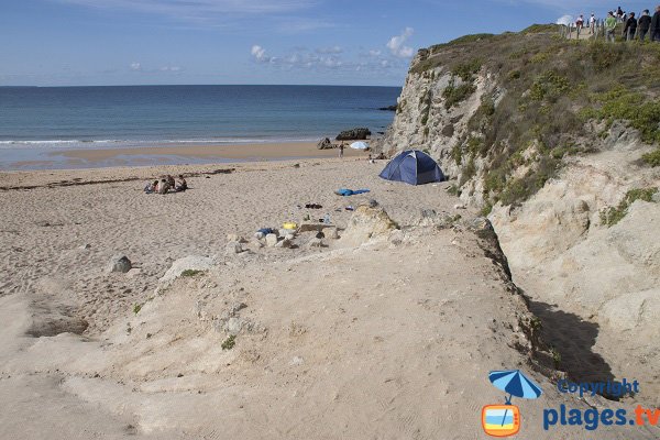 Plage sur la côte sauvage de Quiberon - Port Blanc