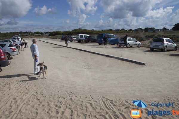 Parking de la crique de Porz Guen à Quiberon