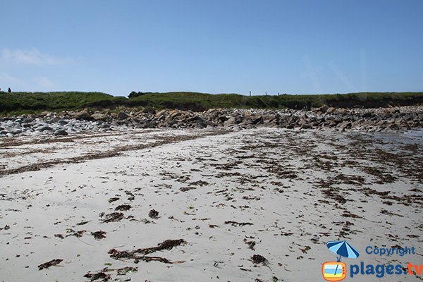 Partie gauche de la plage de Porz Gwenn