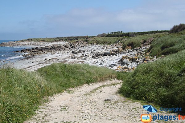 Plage au nord de l'ile de Batz - Porz Gwenn