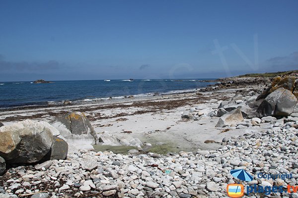 Photo de la plage de Porz Gwenn sur l'ile de Batz