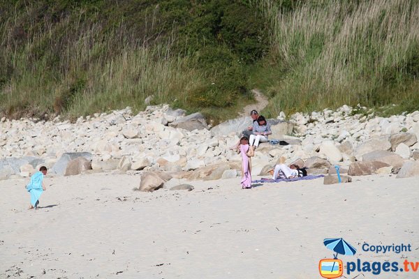 Environnement de la plage de Porz Gwenn - Pleumeur Bodou