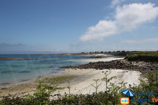 Photo de la plage de Porz Kavou de l'ile de Batz