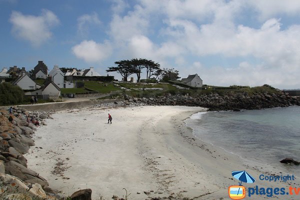 Plage de Porz Leien sur l'ile de Batz