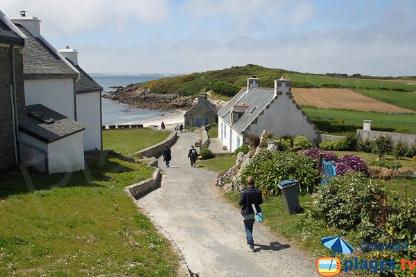 Accès à la plage de Porz Leien - Batz