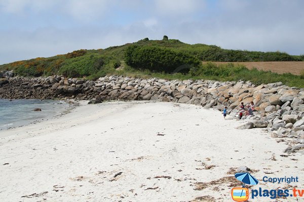 Photo de la plage de Porz Leien sur l'ile de Batz