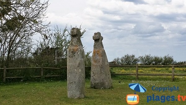 Menhirs à proximité de la plage du Conquet