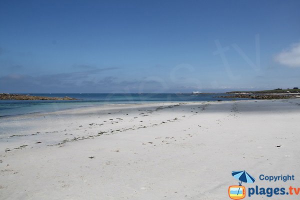 Plage paradisiaque sur l'ile de Batz