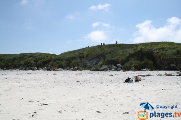 Sentier d'accès aux plages de l'ile de Batz