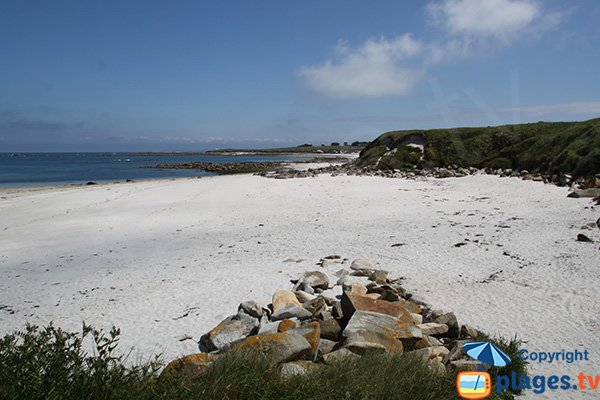 Photo de la plage de Porz Melloc sur l'ile de Batz