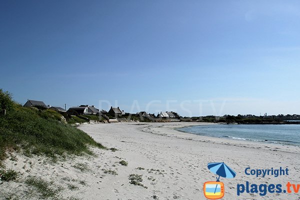 Plage de Porz ar Vilin Vraz à Ploudalmézeau