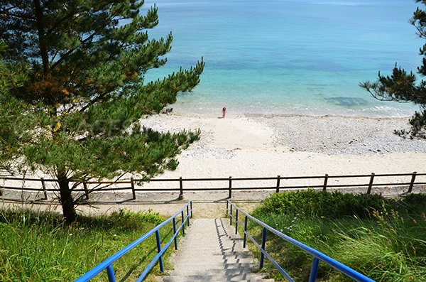 Accès à la plage de Porzic de Crozon