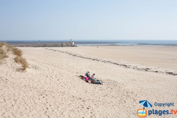 Carteret beach in Normandy