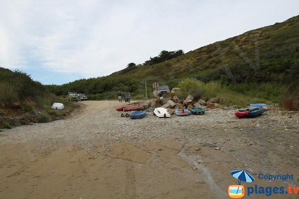 Parking de la plage de Poul Don - Locmaria