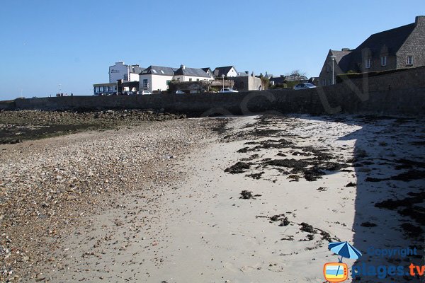 Beach of the port of Roscoff