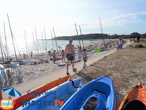 Plage du Poul à Saint Gildas de Rhuys côté Saint Jacques