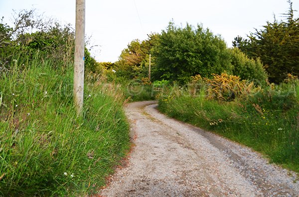 Sentier d'accès à la plage du Poul