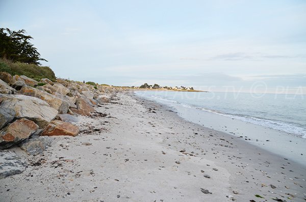 Photo de la plage du Poul à Saint Gildas de Rhuys