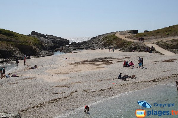 Plage abritée sur la pointe des Poulains - Belle Ile