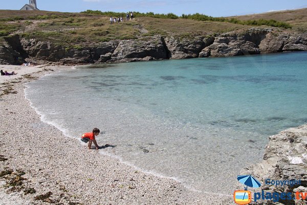 Plage calme à Sauzon - Belle Ile