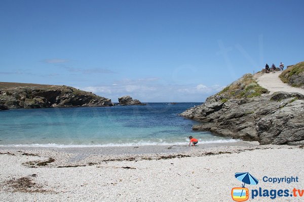 Poulains beach in Belle Ile en Mer