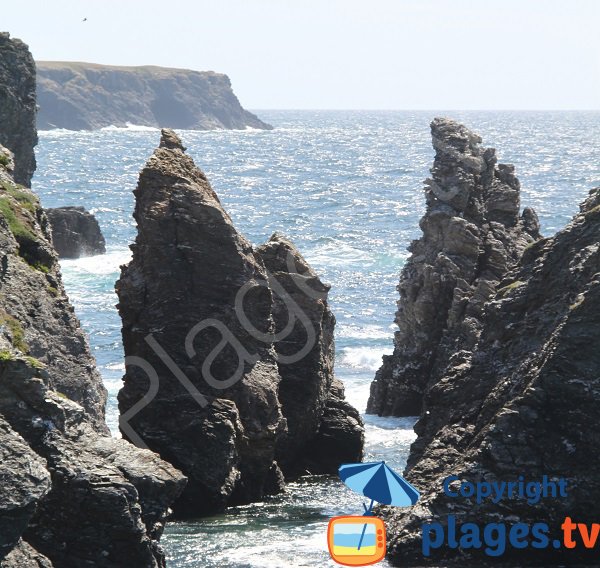 pieux de pierre de Belle Ile en Mer