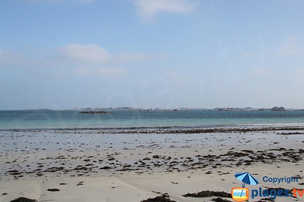 Plage de sable à Santec - Pouldu