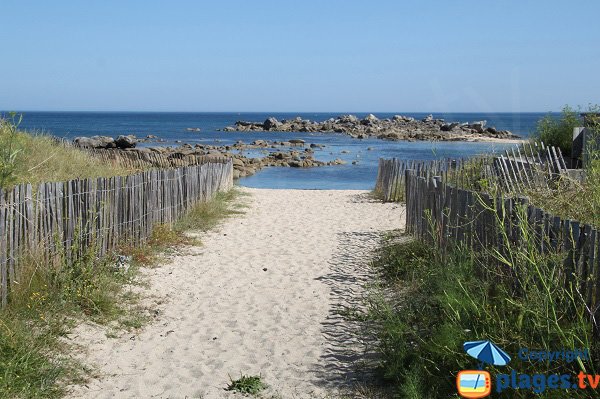 Accès à la plage de Poulfoën - Plouescat