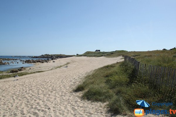 Dunes le long de la plage de Poulfoën à Plouescat