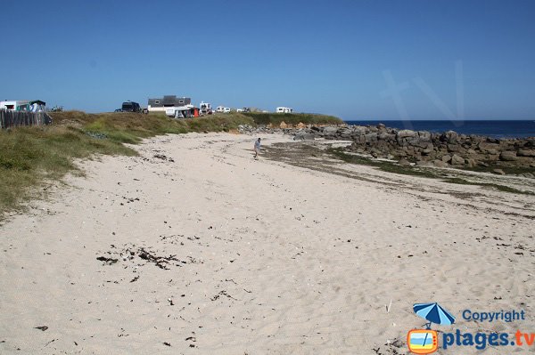 Camping à Plouescat à côté de la plage de Poulfoën 