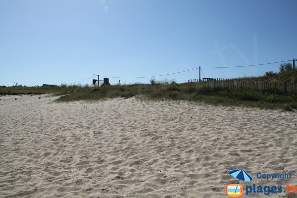 Bordure de plage de Poulfoën à Plouescat