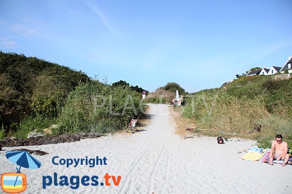 Accès à la plage de Poulgor - St Gildas de Rhuys