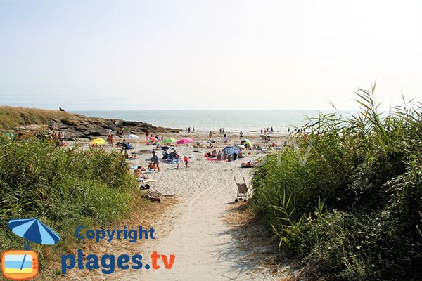 Photo de la plage de Poulgor à St Gildas de Rhuys