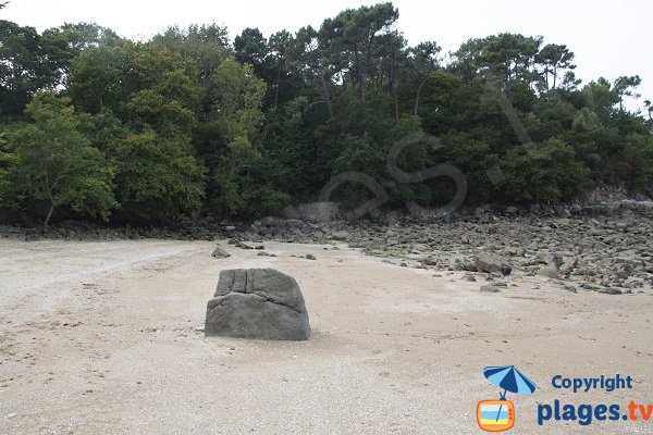 Sable dans une crique confidentielle de Trédrez