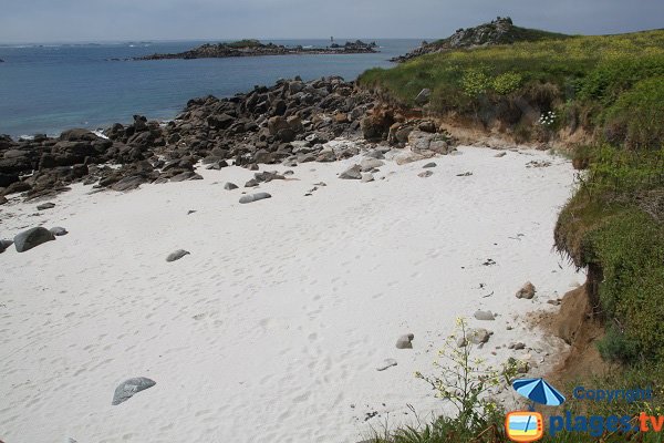 Sable de la crique de Poull C'Horz à Batz