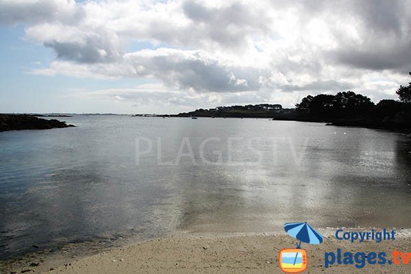 Photo de la plage de Poull Glaz à Plouguerneau