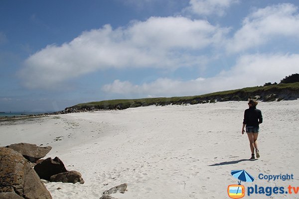 Photo de la plage de Poull Zarab sur l'ile de Batz