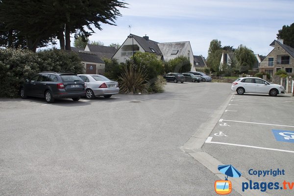 Parking de la plage de Poul Perneau à Quiberon