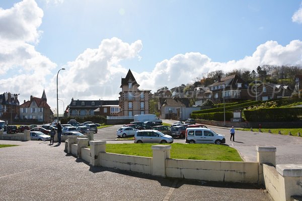 Parking de la plage de Pourville sur Mer