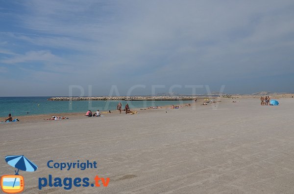 Foto della spiaggia del Prado a Marsiglia - Sud