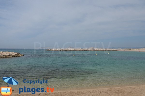 Photo de la plage du Prado Sud à Marseille