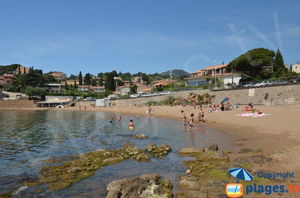 Beach near center of Carqueiranne