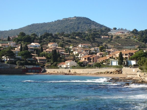 Pradon beach in Carqueiranne in France