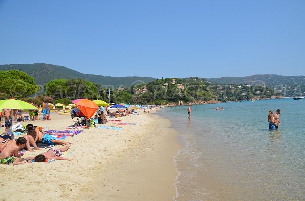 Photo of the Pramousquier beach in Rayol Canadel - France