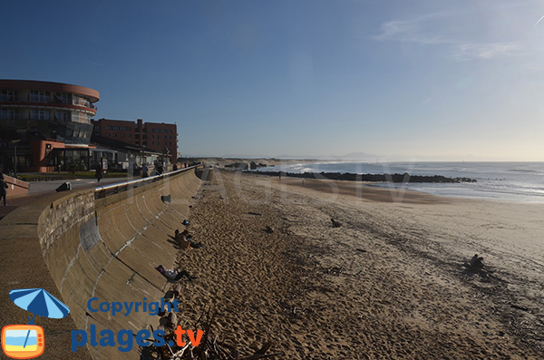 Plage en face du spa à Capbreton