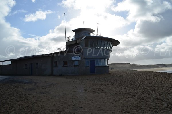 Lifeguard station of Prévent beach in Capbreton